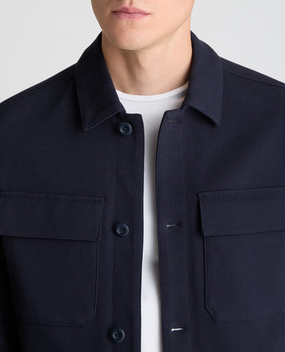 Navy Treviso Cotton Stretch Jacket