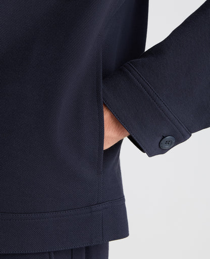 Navy Treviso Cotton Stretch Jacket