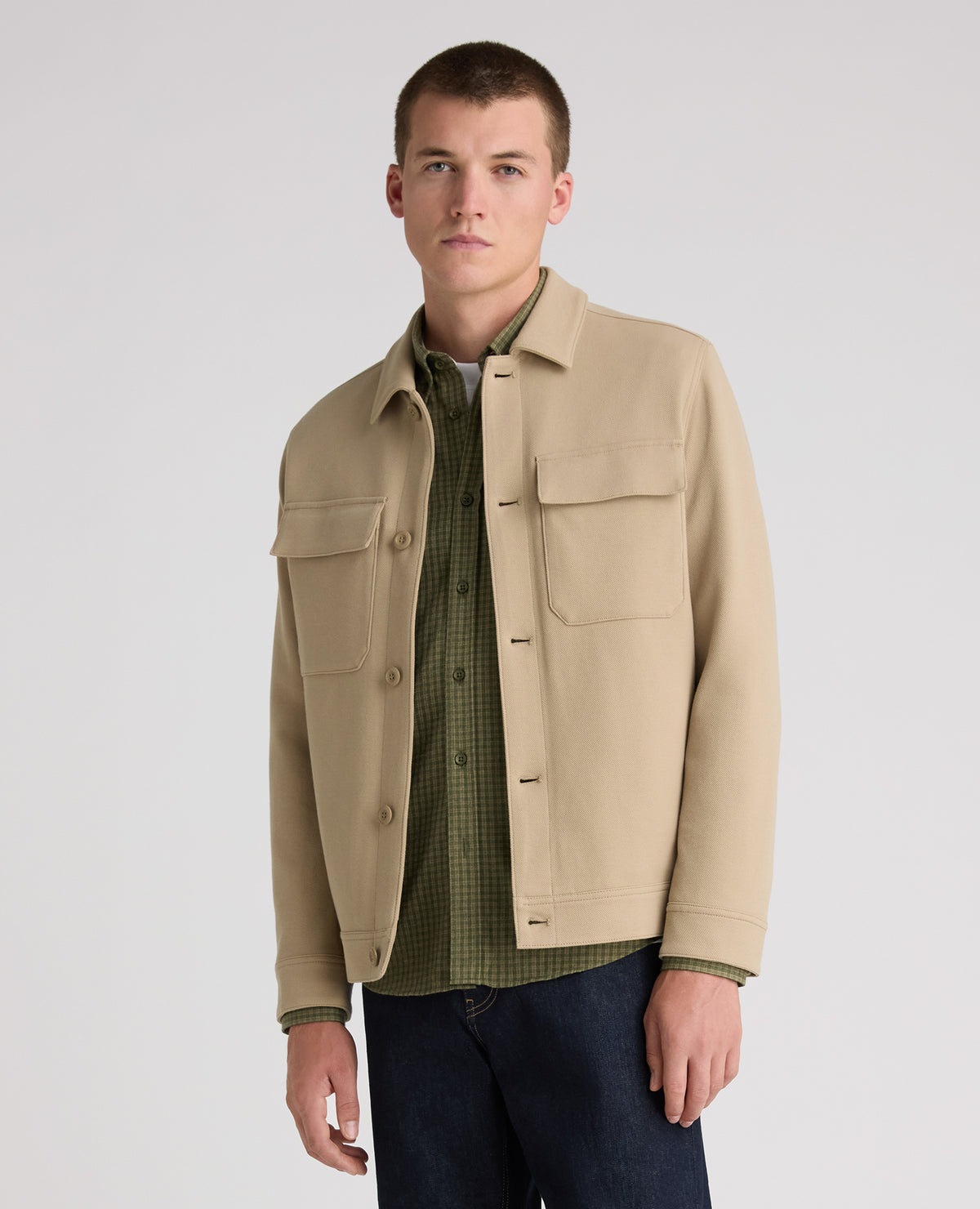 Stone Treviso Cotton Stretch Jacket