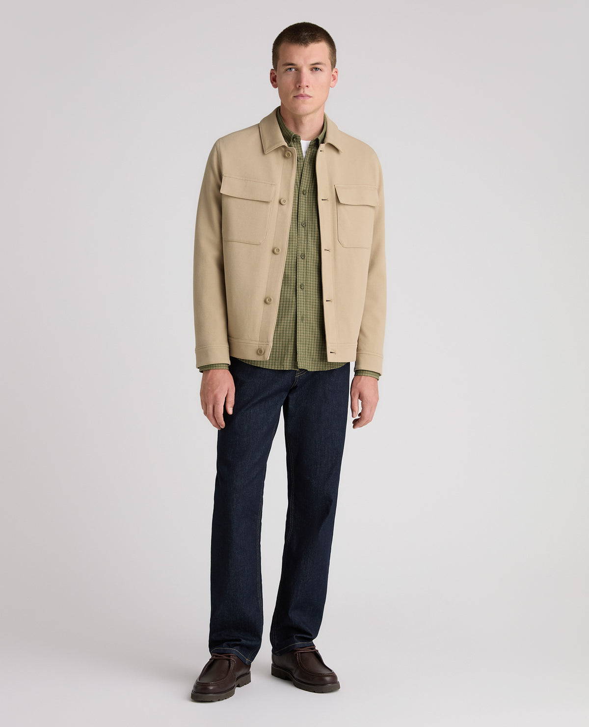 Stone Treviso Cotton Stretch Jacket