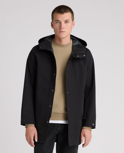 Black Reino Waterproof Parka Coat