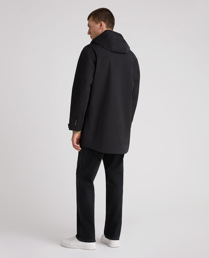 Black Reino Waterproof Parka Coat