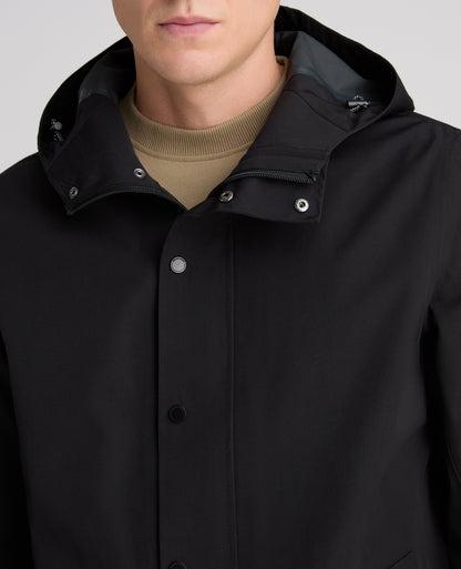 Black Reino Waterproof Parka Coat