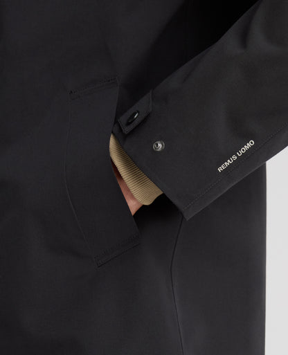 Black Reino Waterproof Parka Coat
