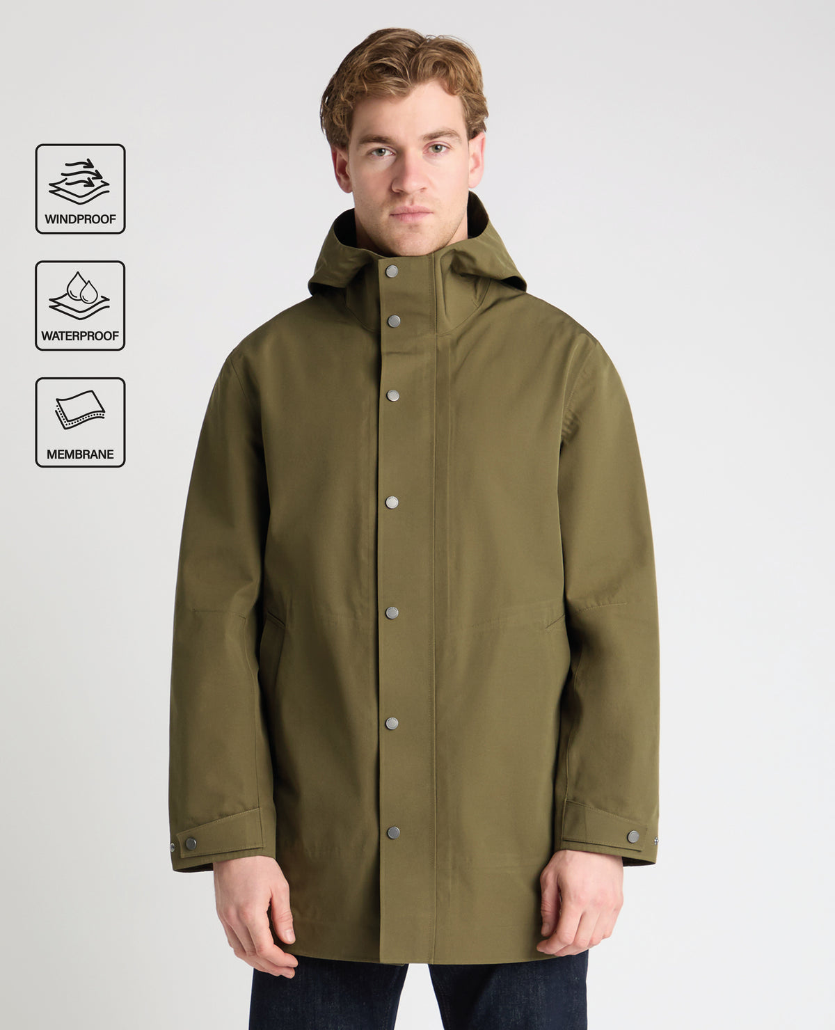 Green Reino Waterproof Parka Coat