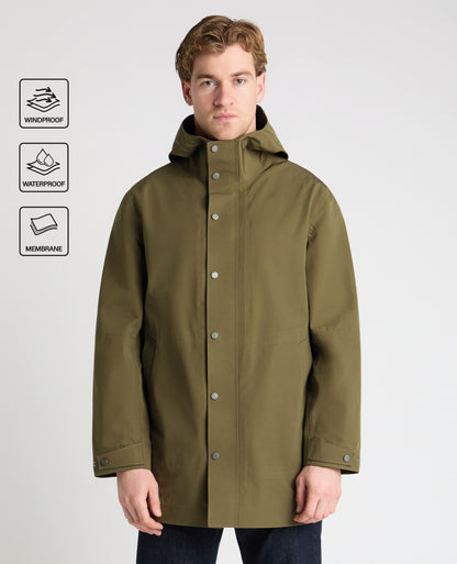 Green Reino Waterproof Parka Coat