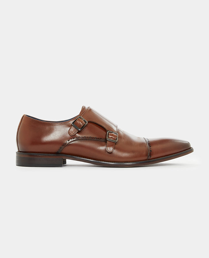 Leather Monk Strap Brogue
