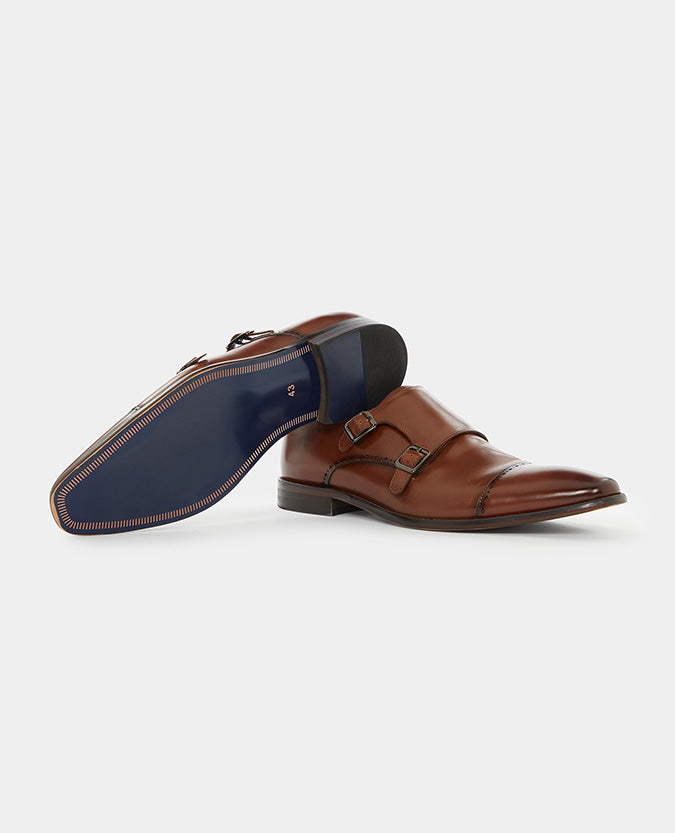 Leather Monk Strap Brogue