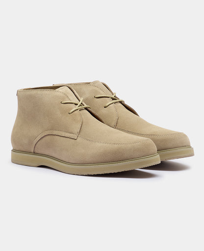 Man wearing a stone Shoe