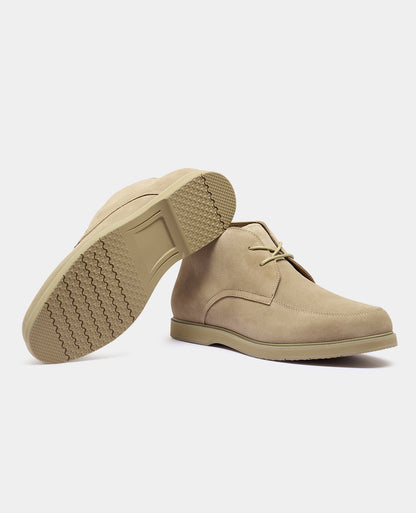 Man wearing a stone Shoe