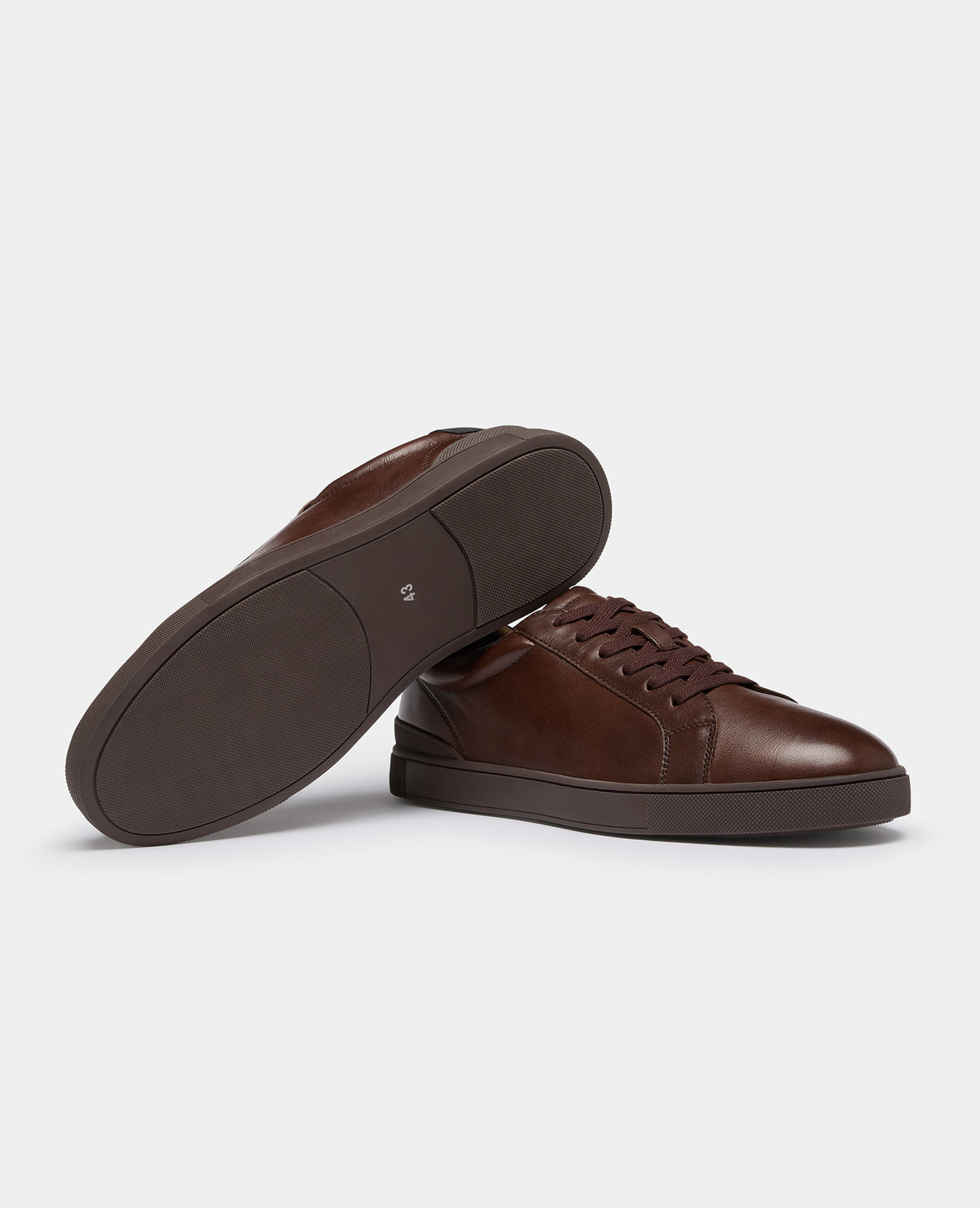 Brown Parma Leather Trainer