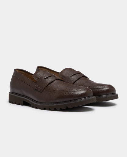 Brown Rico Leather Loafer