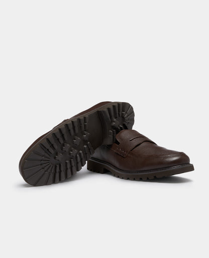 Brown Rico Leather Loafer