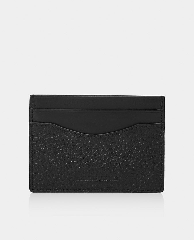 black Leather Card Holder