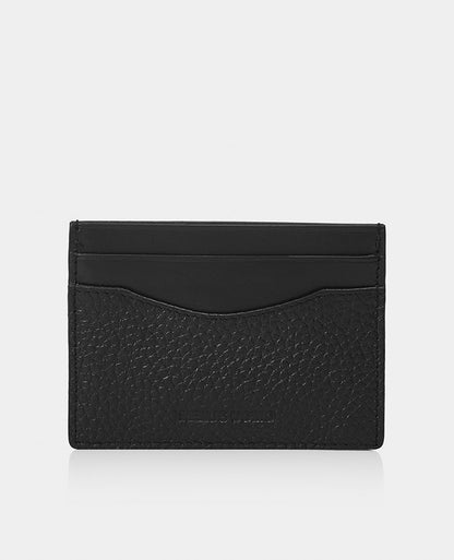 black Leather Card Holder