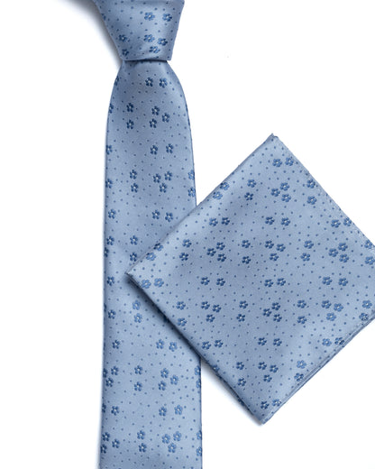 Blue Floral Tie