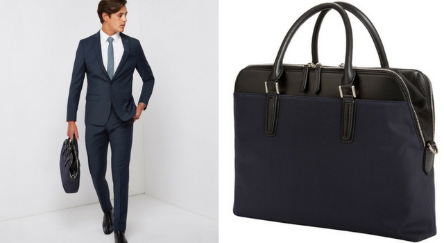  Leather-Trimmed Briefcase