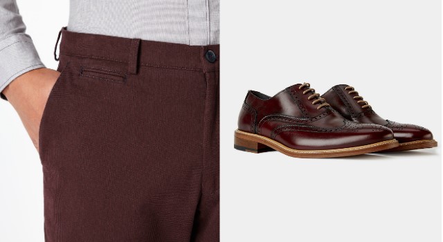 Cotton-Stretch Chinos & Oxblood Brogues